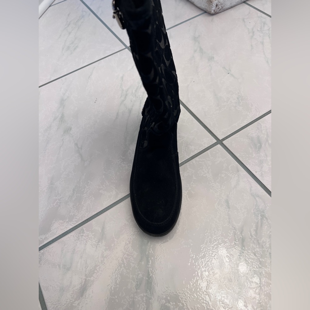 Coach Tanesha Suede Mid-Calf Boot Size 7.5B - Picture 6 of 13